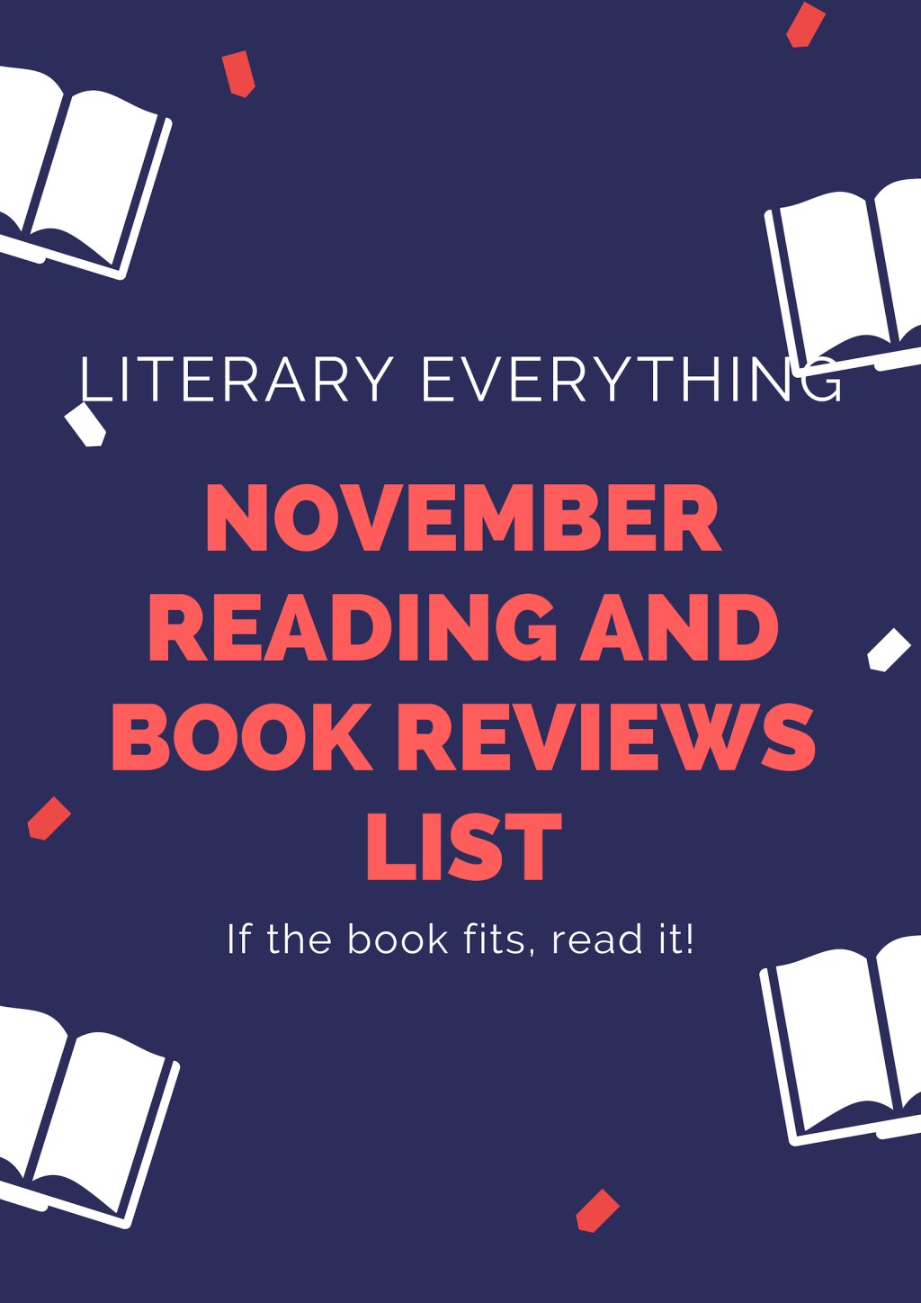 November 2018 Reading and Book Reviews&nbsp;List