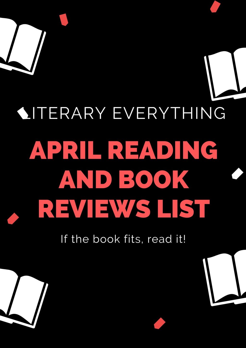 April 2020 Reading and Book Reviews&nbsp;List